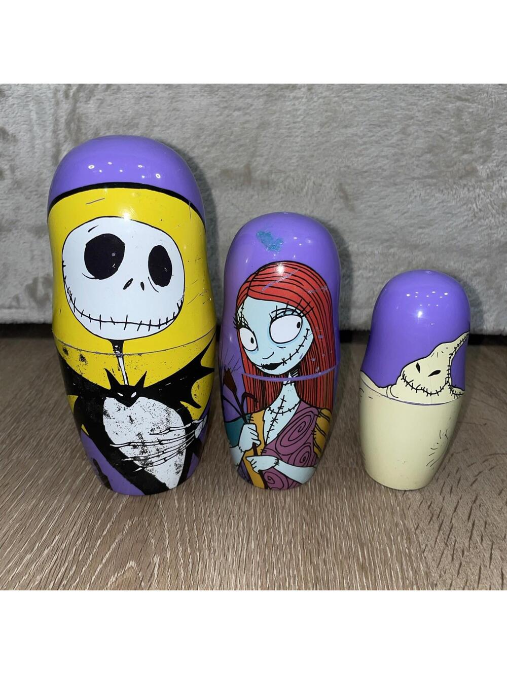 Nightmare Before Christmas Nesting Dolls Vintage 2000 Disney Store Exclusive
